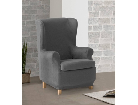 Funda de Sillón EIFFEL TEXTILE Rústica Ala Elástica (Gris - Poliéster - 70x90 cm)