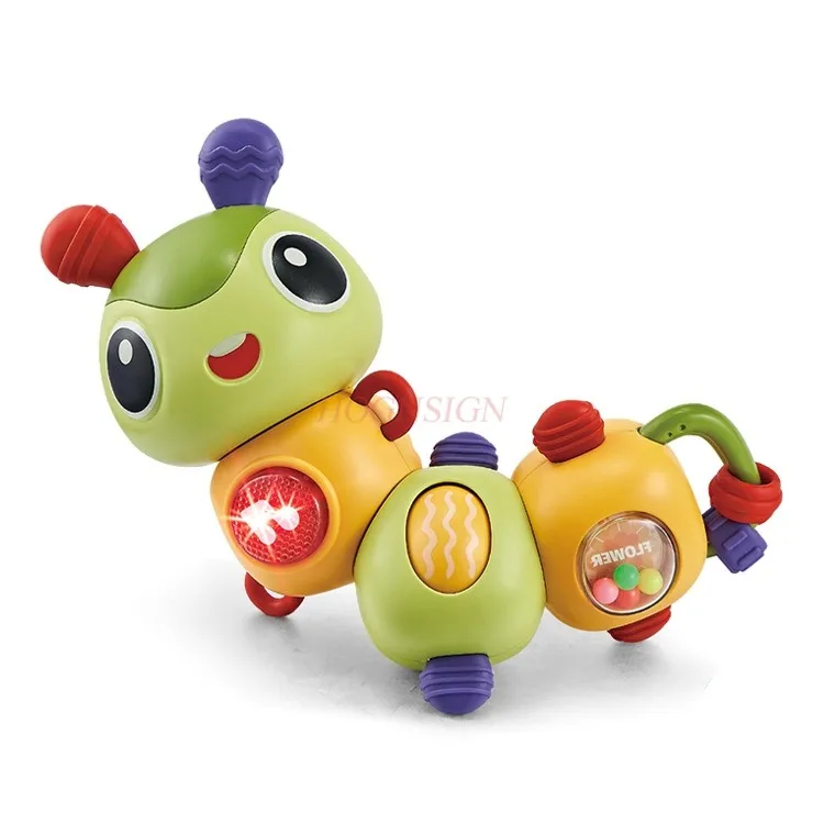 Juguete Rompecabezas De Oruga Giratorio Con Sonido Y Luz Para Bebés Y Niños Pequeños, Con Luces Y Música.