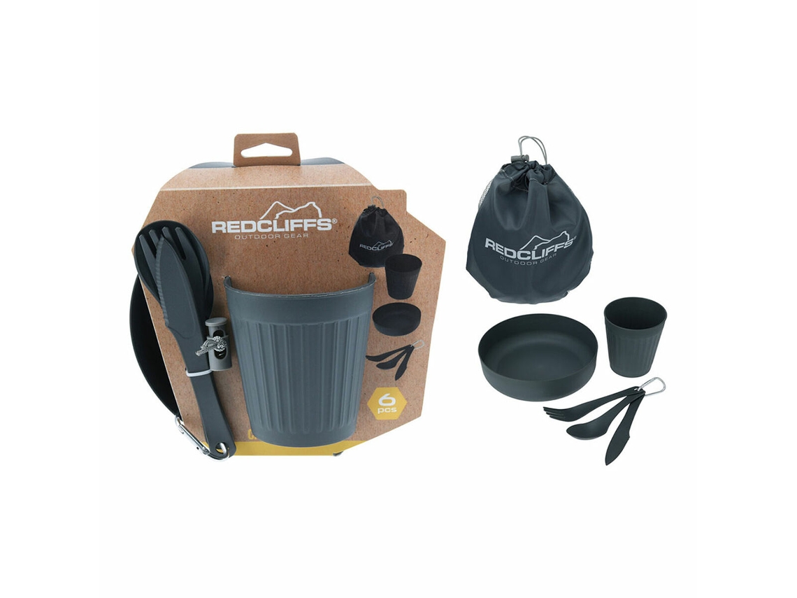Set De Vajilla Lifetime Gris De Acampada 6 Piezas