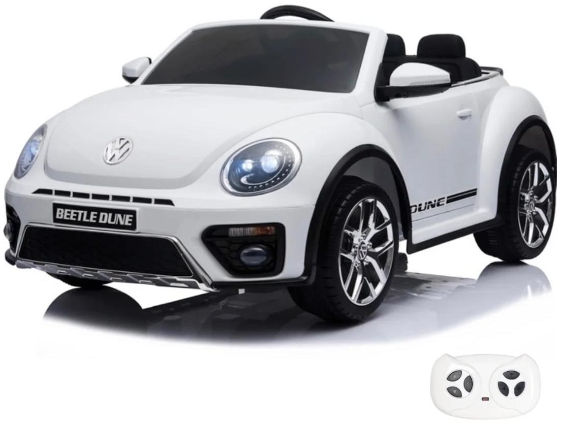 Volkswagen Beetle Xl Eléctrico Para Niños 12v - Blanco