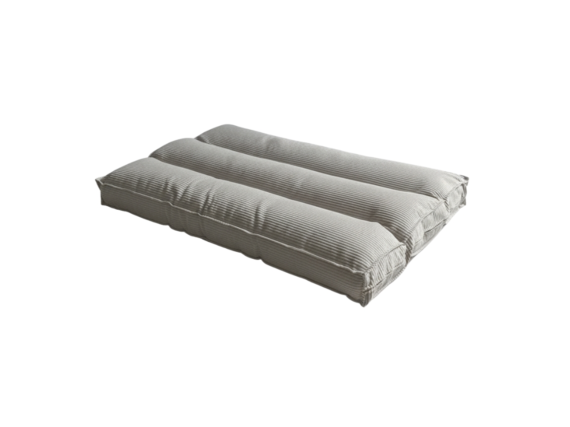 Futón Desenfundable De Pana Bananair 90x190 Cm Gris Claro