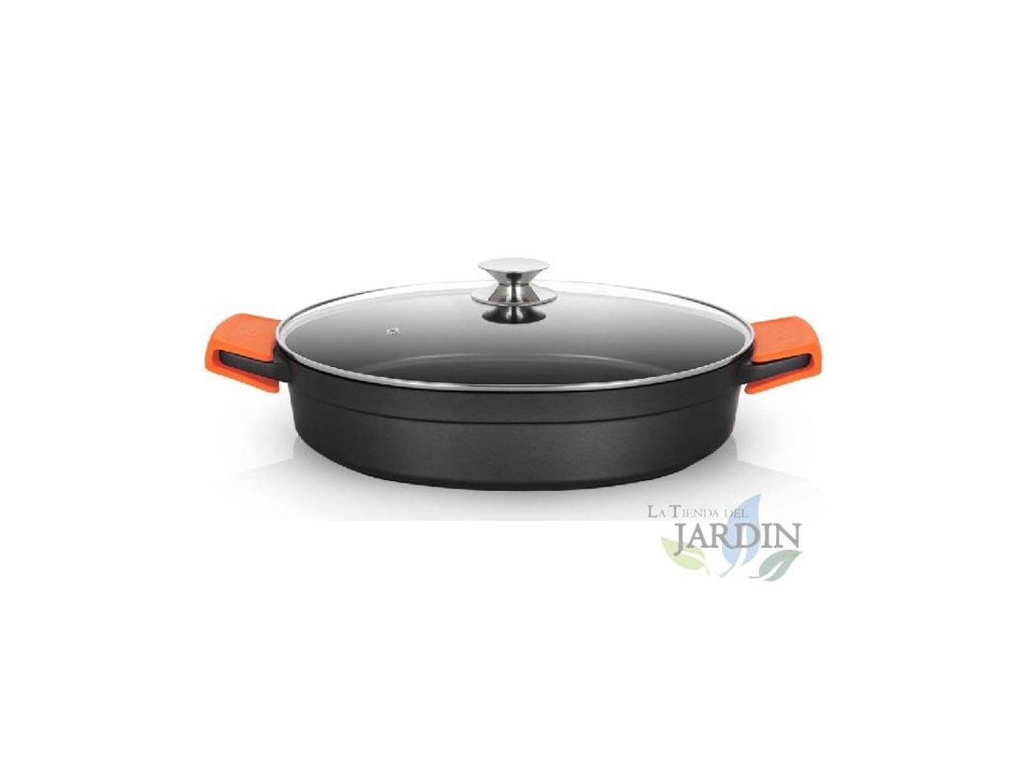 Cacerola Baja De Aluminio Fundido ORBEGOZO Full Induction Ø 36Cm.