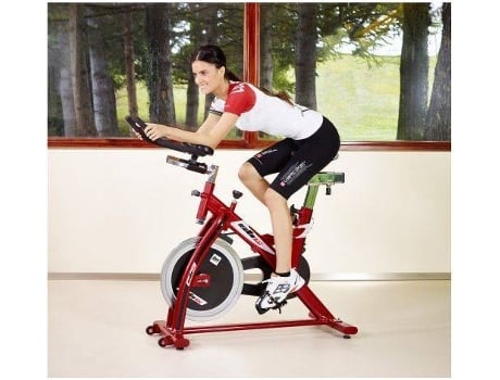 Bicicleta Indoor Sb1.4 h9158 soporte tabletsmartphone de spinning bh fitness rojo 117x49x104cm volante 18 kg 110