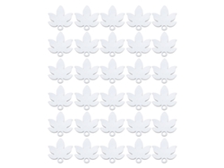 30 Piezas De Placas De Identificación En Blanco De Mdf Con Forma De Hoja De Arce Para Sublimación, Tapas De Vasos De 40 Oz.