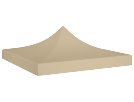 vidaXL Techo de carpa para celebraciones beige 2x2 m 270 g/m²