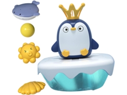 Juguete De Baño Con Rociador De Pingüino Para Bebé, Tamaño Mediano, Abs Duradero