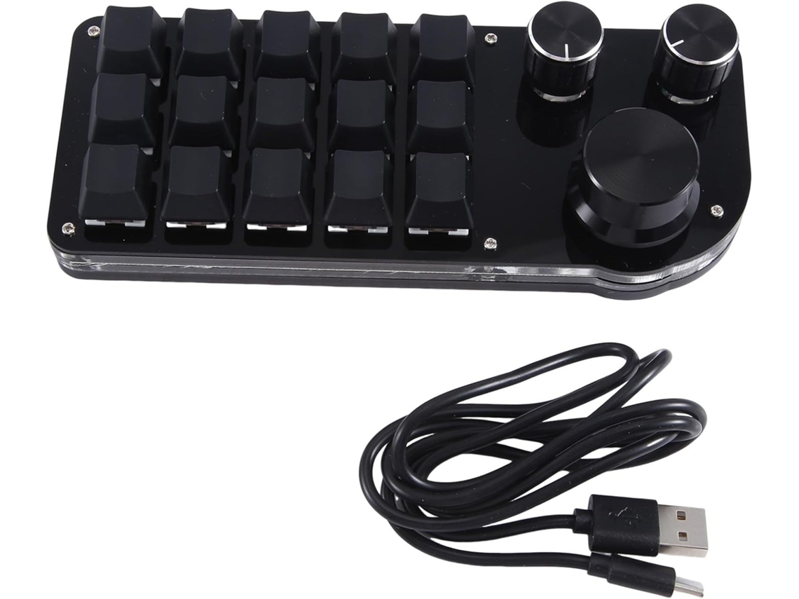 Programación De Macros Personalizadas, 15 Teclas, 3 Botones, Teclado Rgb