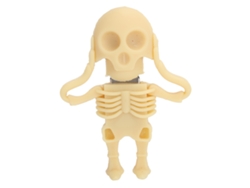 Memoria Usb 2.0 De 128 Gb Con Diseño De Calavera En 3d Para Almacenamiento De Datos: El Regalo Perfecto Para Cumpleaños, Navidad, Pascua Y Año Nuevo.