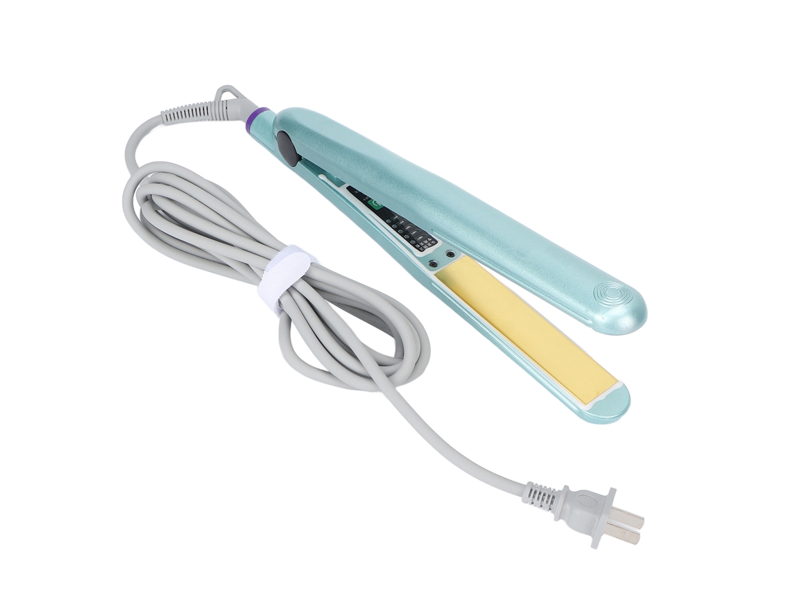 Prancha Alisadora de Cabelo Cerâmica 2026 para Cabelos Secos e Molhados, USB 110/240V, Azul