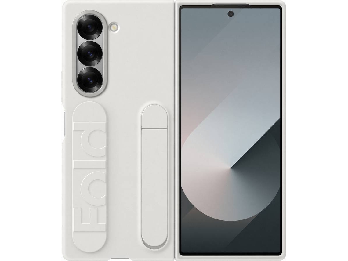 Funda SAMSUNG Galaxy Standing Z Fold 6 con Cinta (Blanco)
