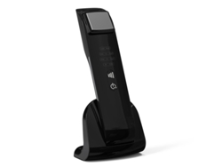 Dispositivo de belleza para reafirmar la piel facial, dispositivo de terapia de luz de microcorriente con compresas frías y calientes para reafirmar - negro IKIKSO