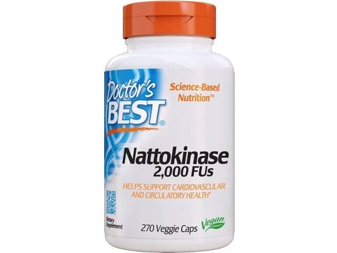 Complemento Alimentar DOCTOR'S BEST Nattokinase (270 cápsulas vegetais)
