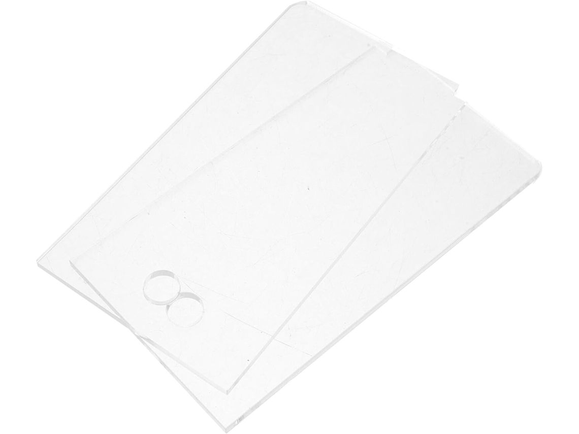 Juego de 2 raspadores de cera de acero inoxidable