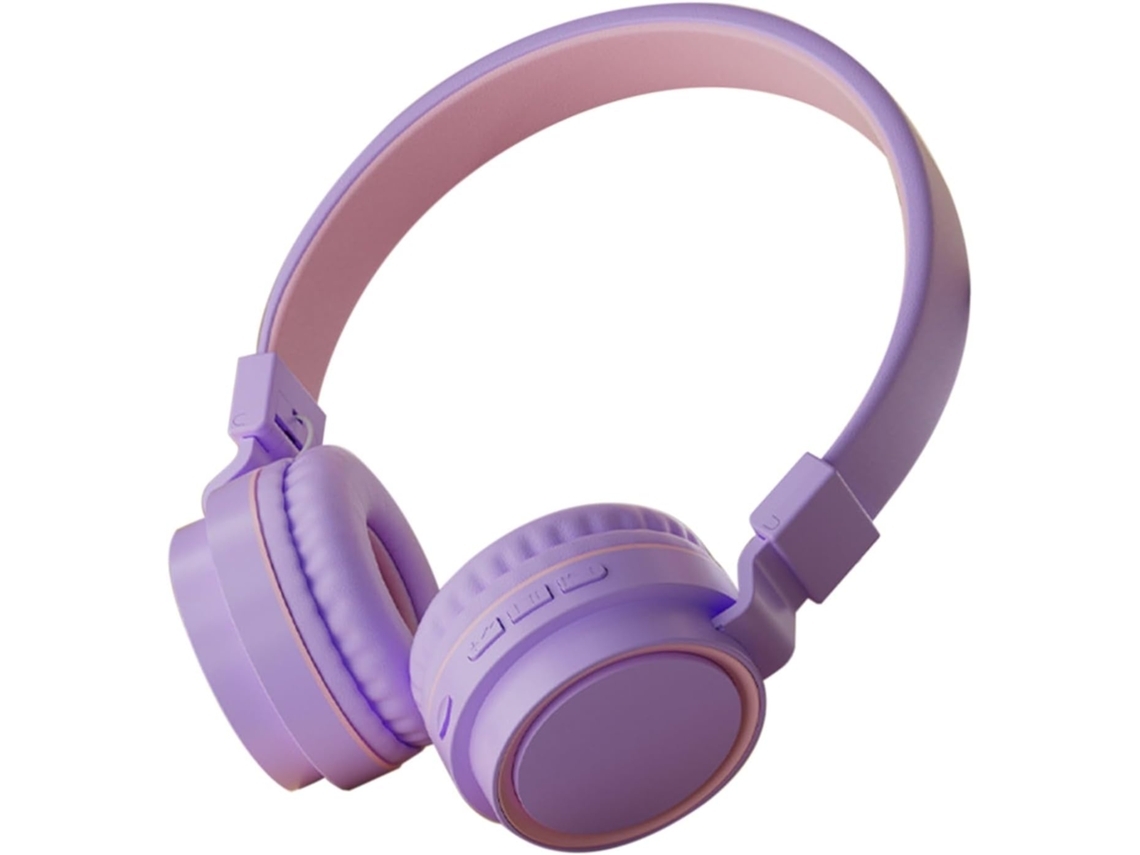 YEMAESRE Auriculares Inalámbricos Calidad de Sonido de Alta Fidelidad Trabajo Bluetooth con Cancelación de Ruido Púrpura