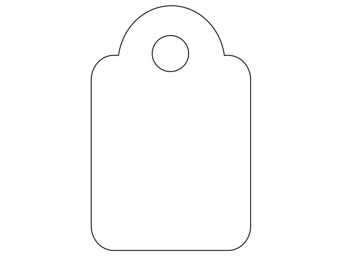 Etiquetas APLI Colgantes (Blanco - 13 X 20 mm)