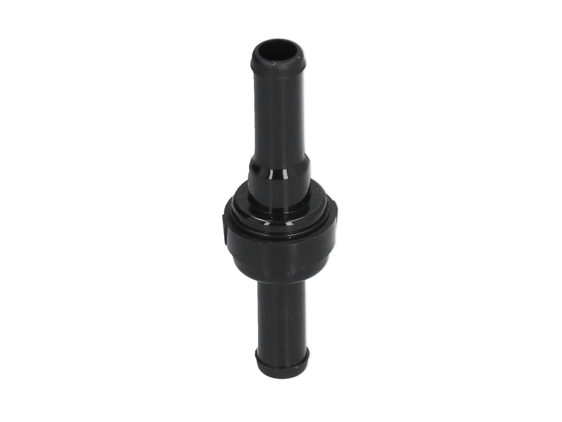 Válvula de retenção unidirecional de nylon com mola, PVDF, resistente a altas temperaturas e corrosão, 5/16 polegadas