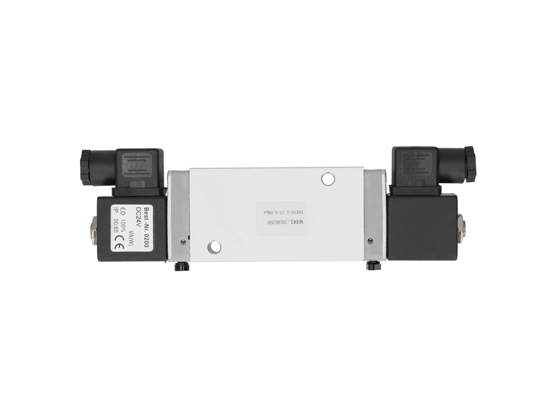 2026velora-válvula Solenoide 2 Posiciones 5 Vías De Control Electrónico G1/4in 24v Dc 2636200 Suministros Industriales