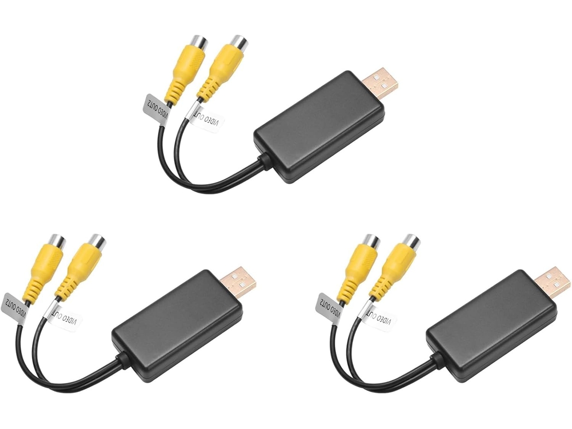 Adaptador De Interfaz De Caja De Salida De Video Usb A Cvbs 3x Que Se Conecta Al Dispositivo