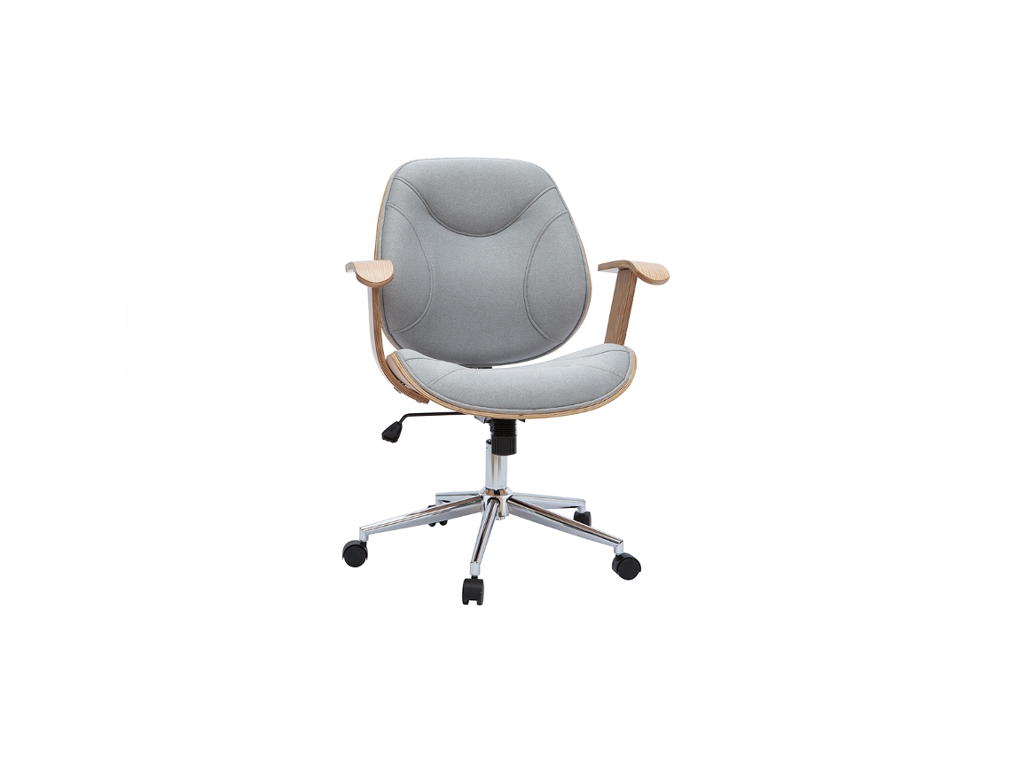 Silla de Escritorio Moderna Tejido Gris Claro Yorke MILIBOO