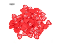 100 Piezas Corazones De Esponja De Poliéster Decoración Para Día De San Valentín Boda Fiesta Ornamentos Rojo