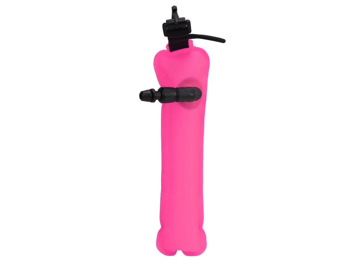 Mini Boya De Señalización De Buceo (smb) Fabricada En Nailon Impermeable, Color Rosa Brillante, De Alta Visibilidad.