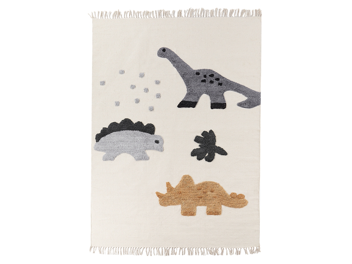 Alfombra para niños BELIANI Gharta de Algodón Beige 200x140