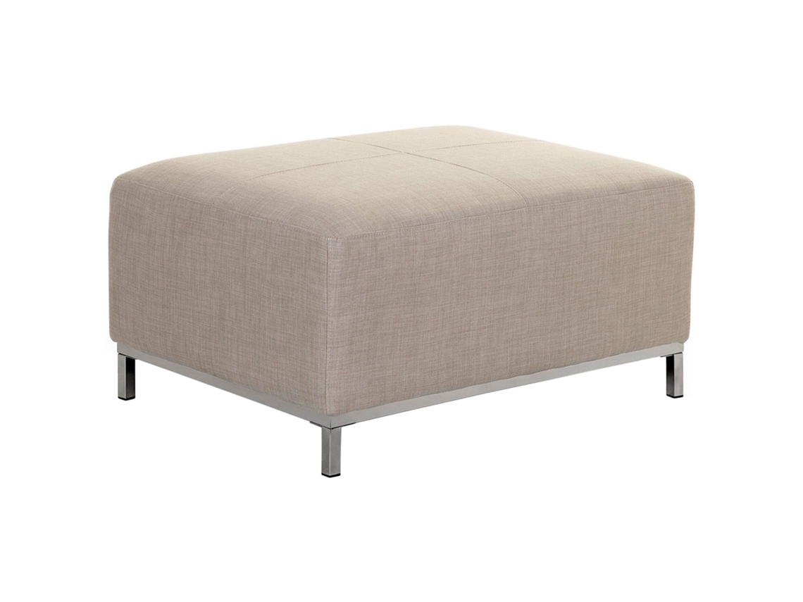 Otomana BELIANI Oslo de Poliéster Beige 95x71x46