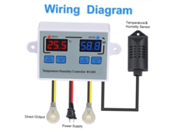 Controlador Digital De Temperatura Y Humedad, Termostato Doble Y Humidistato Para Refrigerador, Ac110-220v