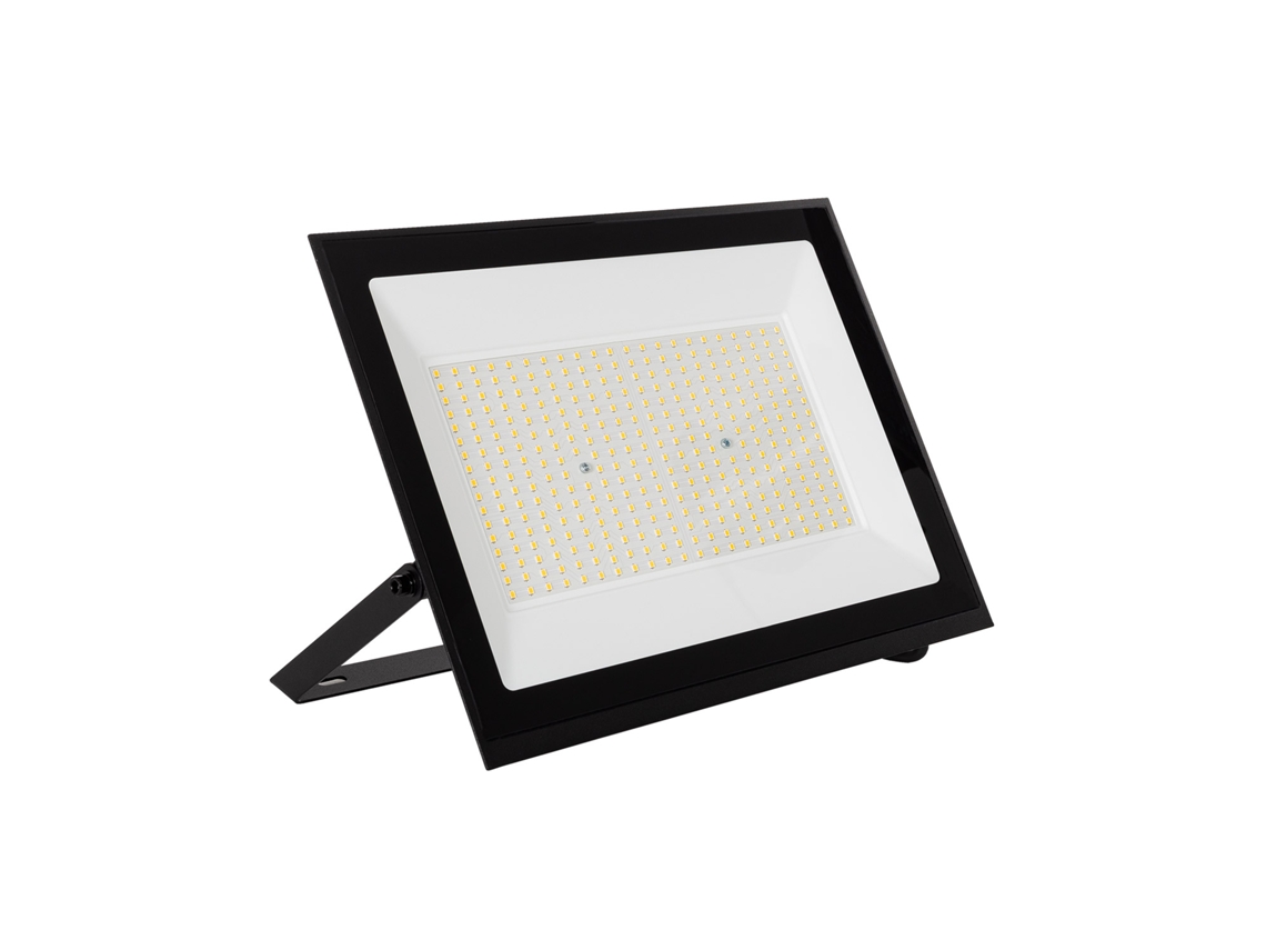 Foco Proyector LED 200W 120lm/W IP65 S3 3000K No Negro Blanco Cálido LEDKIA