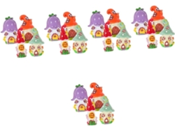 20 Piezas Decoración Micro Paisajes, Casas Pequeñas, Hogar, Adornos Miniatura,
