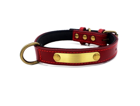 Collar de perro de cuero resistente - Collar de perro para perros pequeños, medianos, grandes y extragrandes