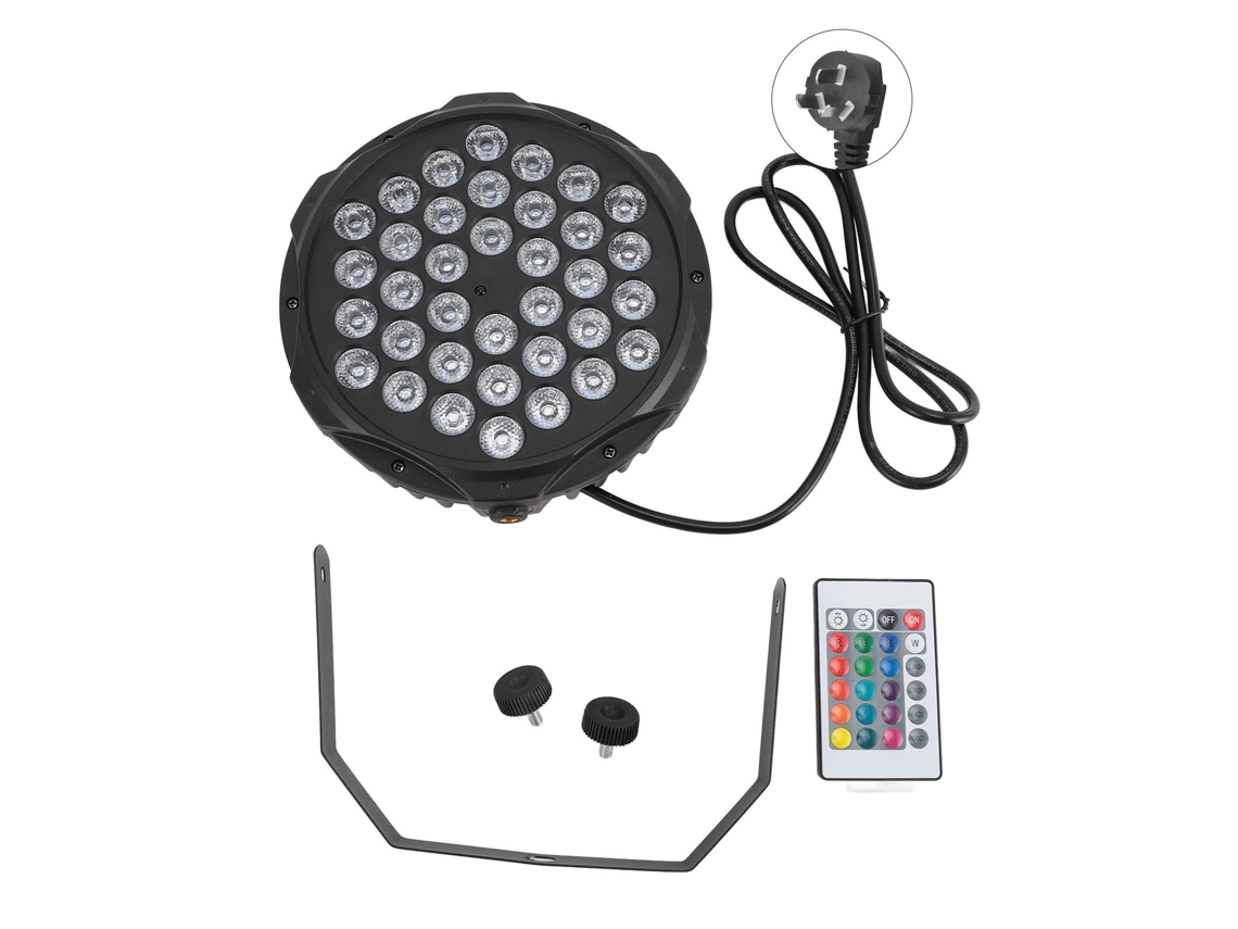 Luz De Escenario Led 36x3w Rgb De Color Completo Par Luz Activada Por Sonido Con Enchufe Au