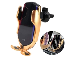 Cargador Carro Qc Qi Smart Sensor Auto Yizhood Amarillo