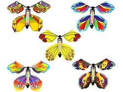 Juego de 5 mariposas mágicas voladoras con cuerda elástica, ideal para niños y niñas, sorpresa navideña, adorno perfecto para M Hengjian.