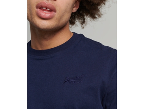 Camiseta para Hombre SUPERDRY (XS - Algodón - Azul)