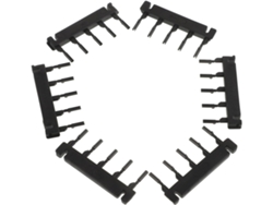 Kit D'outils De Coiffure 40pcs Clips Negros En Plástico Pour Extensións Cabello Y Pelucas