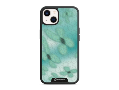 Funda Móvil Oficial Protector para iPhone 13 PHONECASES3D Piel Sintética Negro