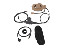 Auriculares Para Motocicleta Con Auricular Militar De Un Solo Lado, U94 Y Micrófono De Dedo Para Yaesu Vertex Vx-6r Vx-7r