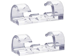Clips Transparentes Para Cables, 60 Unidades, Adhesivo Fuerte, Organizador De Cables Para El Hogar Y El Coche.
