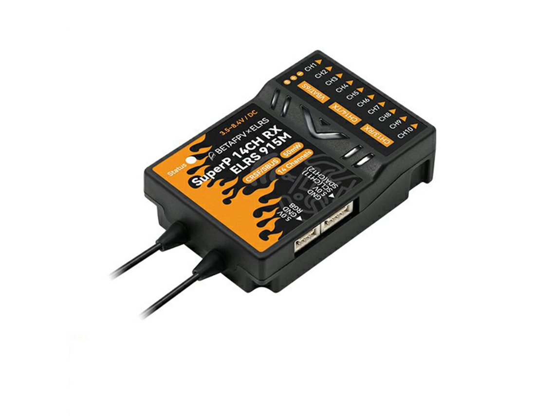 2.4ghzbetafpv Superp 2.4ghz 14ch Elrs Pwm Receptor Diversidad Con Antena Dual Recepción Dual Para Aviones, Coches, Barcos Y Drones Rc
