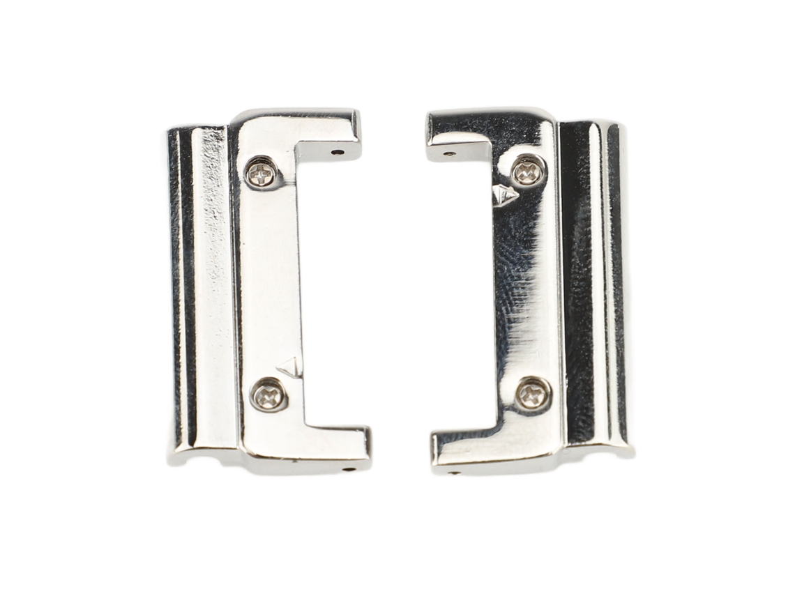 Adaptador De Correa De Reloj De Metal Para Quick Fit 26-22 Mm Quick Connect Plateado 1 Par