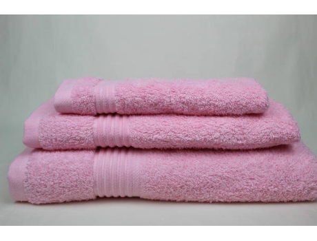 Paquete de toallas AG-TÊXTIL Confort 5 Lavabo (Rosa - Algodón - 50x100 cm)
