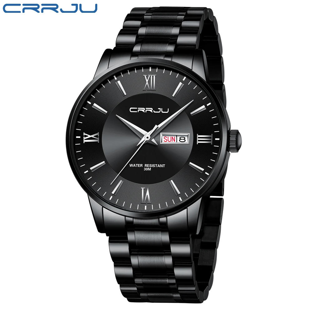 Reloj Deportivo Negro Para Hombre, Moderno, Resistente Al Agua, Con Fecha.