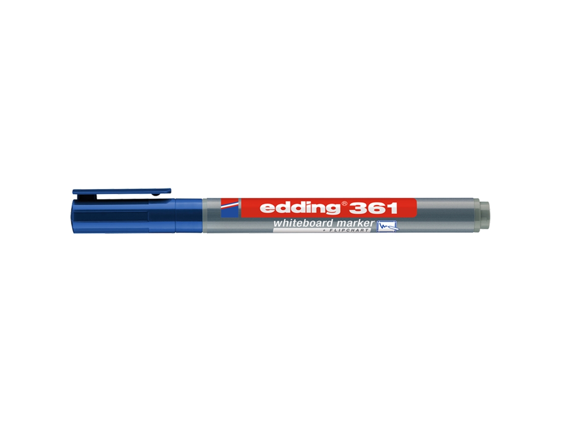 Marcador Para Pizarra EDDING 361 Tinta de punta de 1 mm (Azul)