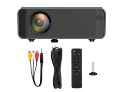 Mini Proyector Led Hd Con Doble Puerto Usb Y Hdmi, Resolución 1080p (versión Estándar 480p), Color Negro, 110-240 V