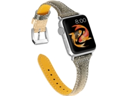 Correa Apple Watch 42, 44 mm WJS Piel Amarillo