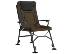 Silla de pesca con reposabrazos plegable VIDAXL taupe