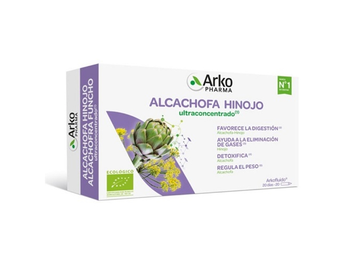 Arkofluido Alcachofa e Hinojo 20 Ampollas BIO ARKOPHARMA