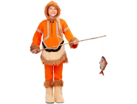 Disfraz de Niña DISFRAZZES Esquimal Naranja (Talla: 10 a 12 años)