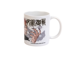 Taza JUJUTSU KAISEN Yuji &amp; Sukuna Blanco 350 ml